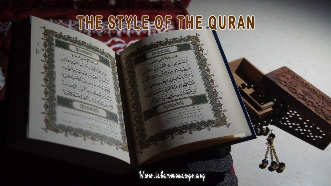 THE STYLE OF THE QURAN