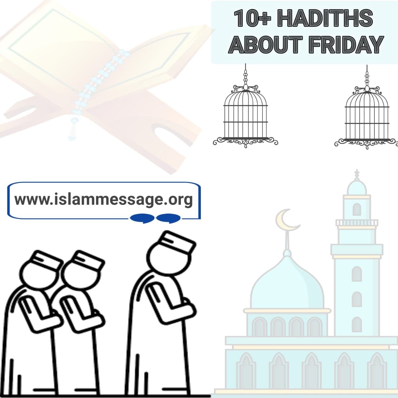 10+ Hadiths about Friday and quran 