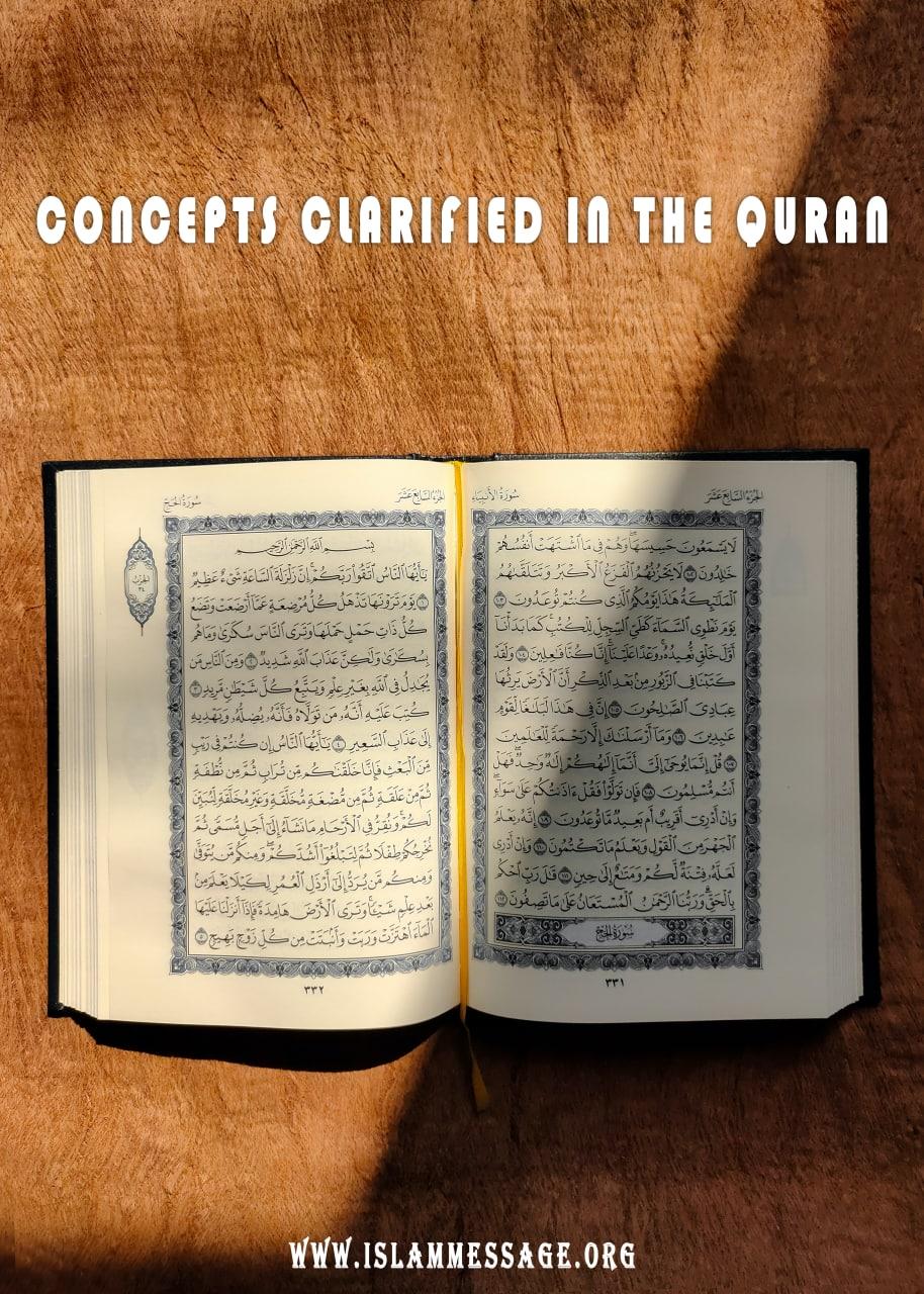 Concepts Clarified in the Quran