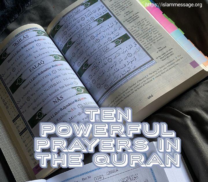 Ten Powerful Prayers in the Quran